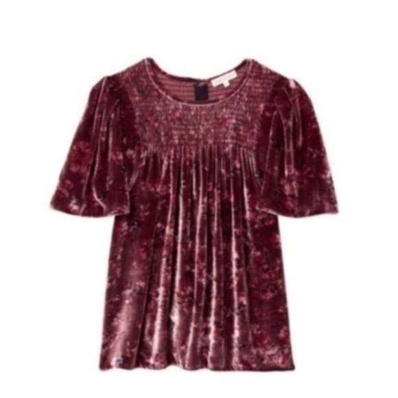 Rebecca Taylor mocked Silk-Blend Top, Purple - Picture 6 of 8